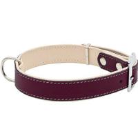 Ошейник кожа 25мм BEST двойной с подворотом 31-41см бордовый/10225400-22/Каскад Ошейник кожа 25мм BEST двойной с подворотом 31-41см бордовый/10225400-22/Каскад