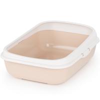 Туалет д/кошек малый глубокий с бортом бежевый/8шт/М8545 Туалет д/кошек малый глубокий с бортом бежевый/8шт/М8545