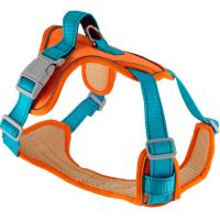 Шлейка нейлон XL SPORT-2 с ручкой оранжево-голубая обх.груди 68-114см/01206580-63/Каскад