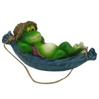 Лягушка в гамаке навесная L30W13H14,5см 626474/F533 Лягушка в гамаке навесная L30W13H14,5см 626474/F533