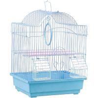 Клетка д/птиц N1 ДКпА112 30*23*39см фигурная укомплектованная голубая/10шт/Евро Клетка д/птиц N1 ДКпА112 30*23*39см фигурная укомплектованная голубая/10шт/Евро