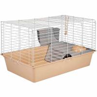 Клетка д/круп. грыз Дарэлл РОДЖЕР 80 №4 складная 78*48*h47см миска 2 кормушка беж-бел/4183/Дарэлл