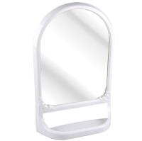 Зеркало с полкой  590х390мм белый М3130 /4шт/ Альтерн