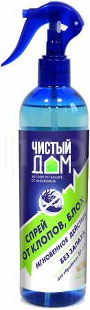 Чистый Дом спрей от клопов, блох, муравьев 400мл с экстрактом ромашки Чистый Дом спрей от клопов, блох, муравьев 400мл с экстрактом ромашки