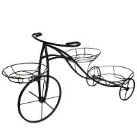 Подставка садовый декор ВЕЛОСИПЕД 3 горшка черный РЗДИ/1шт Подставка садовый декор ВЕЛОСИПЕД 3 горшка черный РЗДИ/1шт