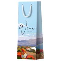 Пакет подарочный 12*36*8,5см "Пейзаж" глянц. ламинация под бутылку MESHU /MS_52067/Рельеф Пакет подарочный 12*36*8,5см "Пейзаж" глянц. ламинация под бутылку MESHU /MS_52067/Рельеф