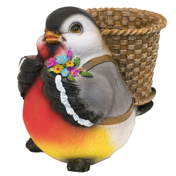 Снегирь с корзинкой на спине H15 718133/К157