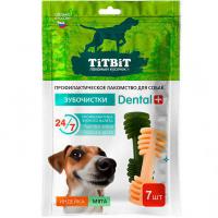 Лакомство С Дентал+зубочистка с мясом индейки и мятой 90г/028322 ЧЗ