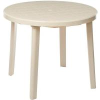 Стол круглый d 90см бежевый 05035   Стол круглый d 90см бежевый 05035