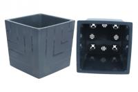 Кашпо Квадро 3,3л антрацит КВ16-10