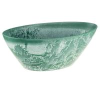 Кашпо МИКРИТ овал 3,4л зеленый слайн М3109 /10шт/М-пласт