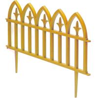 Забор Кованый цветок 3м*30см 5-ти секционный желтый
