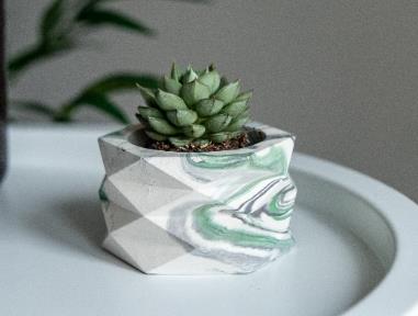 Кашпо Ромбы VipSet 0,15л зелено-серый (5,5см) Кашпо Ромбы VipSet 0,15л зелено-серый (5,5см)