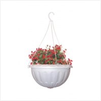 Кашпо подвесное Джулия 8л белый М1458