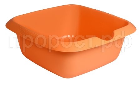 Чаша хозяйственная 3,8л Дельверо квадрат микс С658  Чаша хозяйственная 3,8л Дельверо квадрат микс С658