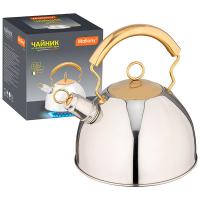 Чайник 2,5л DJВ-3427 нерж.сталь, со свистком, капс.дно/6шт/910070 Чайник 2,5л DJВ-3427 нерж.сталь, со свистком, капс.дно/6шт/910070