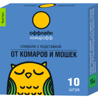Спирали Комарофф Оффлайн Быстро 10шт Спирали Комарофф Оффлайн Быстро 10шт