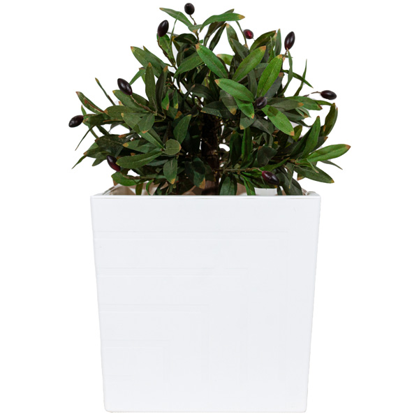Кашпо Квадро 13л белый КВ25-10
