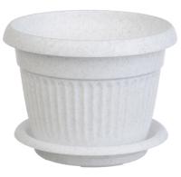 Кашпо ЛИВИЯ 26л мрамор М3028