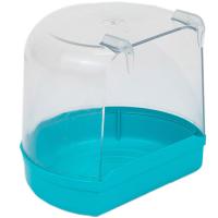 Купалка д/птиц внешняя 12*9*11см бирюзовая/5155бирюз/Дарэлл