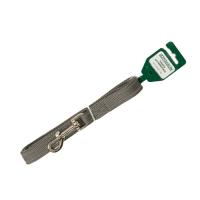 Поводок капрон 20мм*1,5м серый со светоотражающими полосами DONBARON Поводок капрон 20мм*1,5м серый со светоотражающими полосами DONBARON