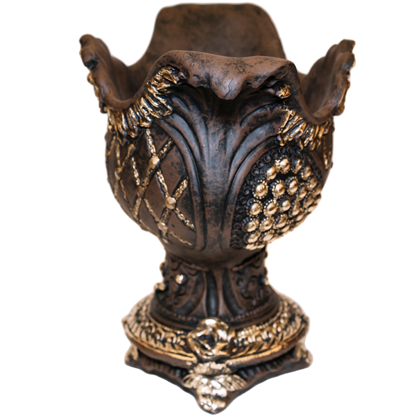 Ваза Бусинка бронза пластик 28*34*21см ПИ-126 Ваза Бусинка бронза пластик 28*34*21см ПИ-126