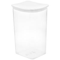 Емкость д/сыпуч. прод. квадратная 1,9л белый М1224 / 15шт/М-пласт   Емкость д/сыпуч. прод. квадратная 1,9л белый М1224 / 15шт/М-пласт