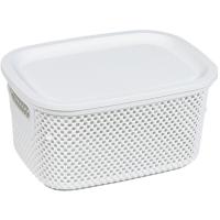 Корзина д/хранения Лофт 3,5л c крышкой прямоуг. белый А270 /20шт/ Арз Корзина д/хранения Лофт 3,5л c крышкой прямоуг. белый А270 /20шт/ Арз
