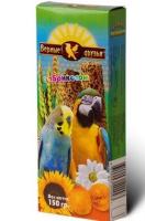 Лакомство для птиц Палочки Верные друзья для всех попугаев абрикос 150гр Лакомство для птиц Палочки Верные друзья для всех попугаев абрикос 150гр