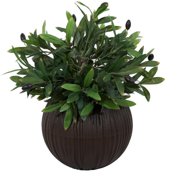 Кашпо Сфера 1,7л темно-коричневый КШ-9625