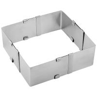 Форма д/выпечки квадрат. 9,5*16см раздвижная TORTA 108347 /24шт/ Mallony Форма д/выпечки квадрат. 9,5*16см раздвижная TORTA 108347 /24шт/ Mallony