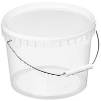 Ведро 11,4л с крышкой прозрач ручка металл. /14шт/ АУ