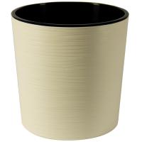 Кашпо Вега 17,2л ванильный с вставкой 30*30см ВГ30-31