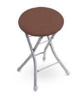 Табурет складной круглый коричневый ТБСК2/3  Табурет складной круглый коричневый ТБСК2/3