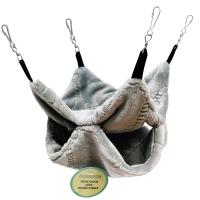 Гамак д/грызунов Мех лапки микс подвесной 2уровня на 4-х карабинах 26*26см/DONBARON Гамак д/грызунов Мех лапки микс подвесной 2уровня на 4-х карабинах 26*26см/DONBARON