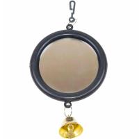 Игрушка д/птиц Zoo-M Зеркало большое с колокольчиком блистер серое/5014/Дарэлл Игрушка д/птиц Zoo-M Зеркало большое с колокольчиком блистер серое/5014/Дарэлл
