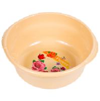 Таз 10л "Новинка" с ручками бежевый 03013 Таз 10л "Новинка" с ручками бежевый 03013