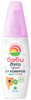 БЭБИ-ДЭТА АКВА Кроха спрей детский 2 в 1 от комаров 100мл