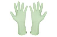 Перчатки латексные с хлопковым напылением зеленые L /101280/ Перчатки латексные с хлопковым напылением зеленые L /101280/