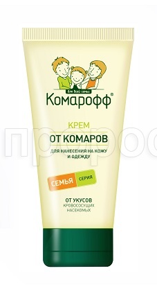 Крем от комаров Комарофф Семья 100мл Крем от комаров Комарофф Семья 100мл