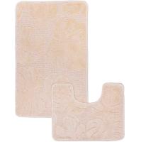 Комплект ковриков д/ванной и WC Монстера 60*100/50*60см бежевый МС2-001 /25шт/ My Crystal Комплект ковриков д/ванной и WC Монстера 60*100/50*60см бежевый МС2-001 /25шт/ My Crystal