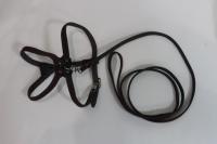 Комплект для собак и кошек (поводок кожа 1,3м + шлейка кожа 7мм)/140312 Комплект для собак и кошек (поводок кожа 1,3м + шлейка кожа 7мм)/140312