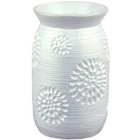 Ваза Астра белая флора h22см 24-523/663613   Ваза Астра белая флора h22см 24-523/663613