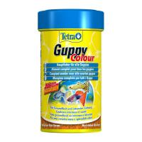 Корм для рыб Tetra Guppy Colour банка 100 мл мини-хлопья для яркости окраса гуппи  Корм для рыб Tetra Guppy Colour банка 100 мл мини-хлопья для яркости окраса гуппи