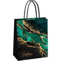 Пакет подарочный 18*23*10см "Emerald" фольг, глянцевая. лам. MESHU/Рельеф Пакет подарочный 18*23*10см "Emerald" фольг, глянцевая. лам. MESHU/Рельеф