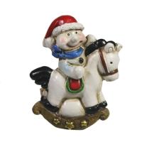 Магнит Снеговик на лошадке L4W1H4,5 714198 Магнит Снеговик на лошадке L4W1H4,5 714198