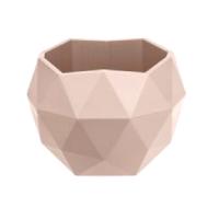 Кашпо Топаз 1,2л пудровый с вставкой КШ-3011 /12шт/ПП  Кашпо Топаз 1,2л пудровый с вставкой КШ-3011 /12шт/ПП