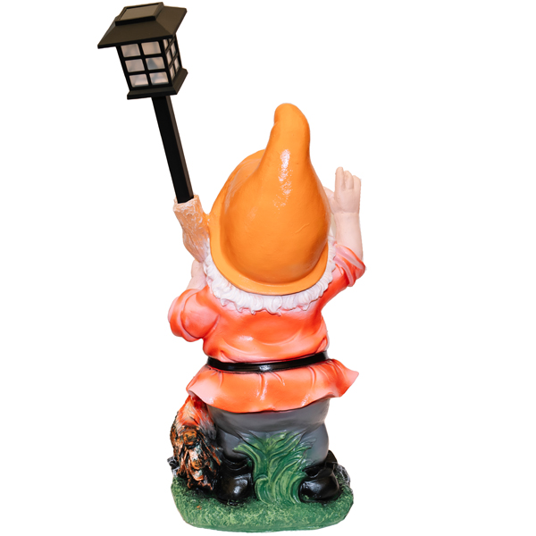 Гном с фонарем и петухом H-61см 169415 Гном с фонарем и петухом H-61см 169415