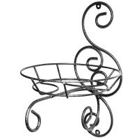 Подставка Настенная РЗДИ Крюк Комбо 1 горшок серебро