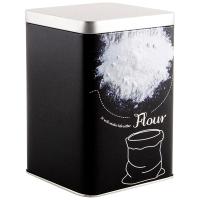 Банка д/сыпуч. прод. 1л Мука металл.с крышкой квадратная/24шт/008513/Mallony Банка д/сыпуч. прод. 1л Мука металл.с крышкой квадратная/24шт/008513/Mallony